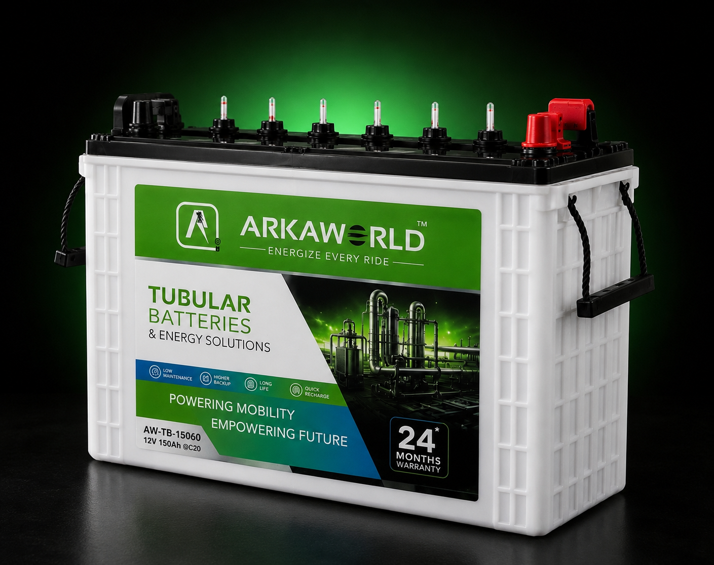 ArkaWorld Tall Tubular Battery